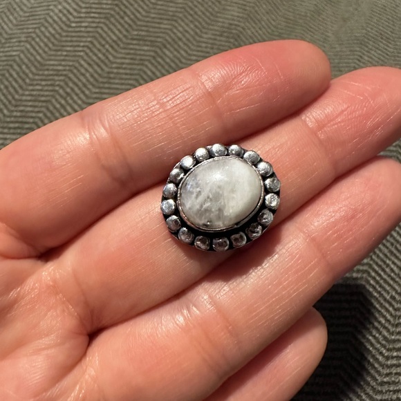 Moonstone Sterling Silver overlay ring - Picture 8 of 10